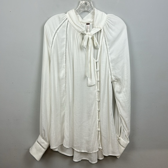 Free people Roam Wild Blouse Sz L - Picture 5 of 13